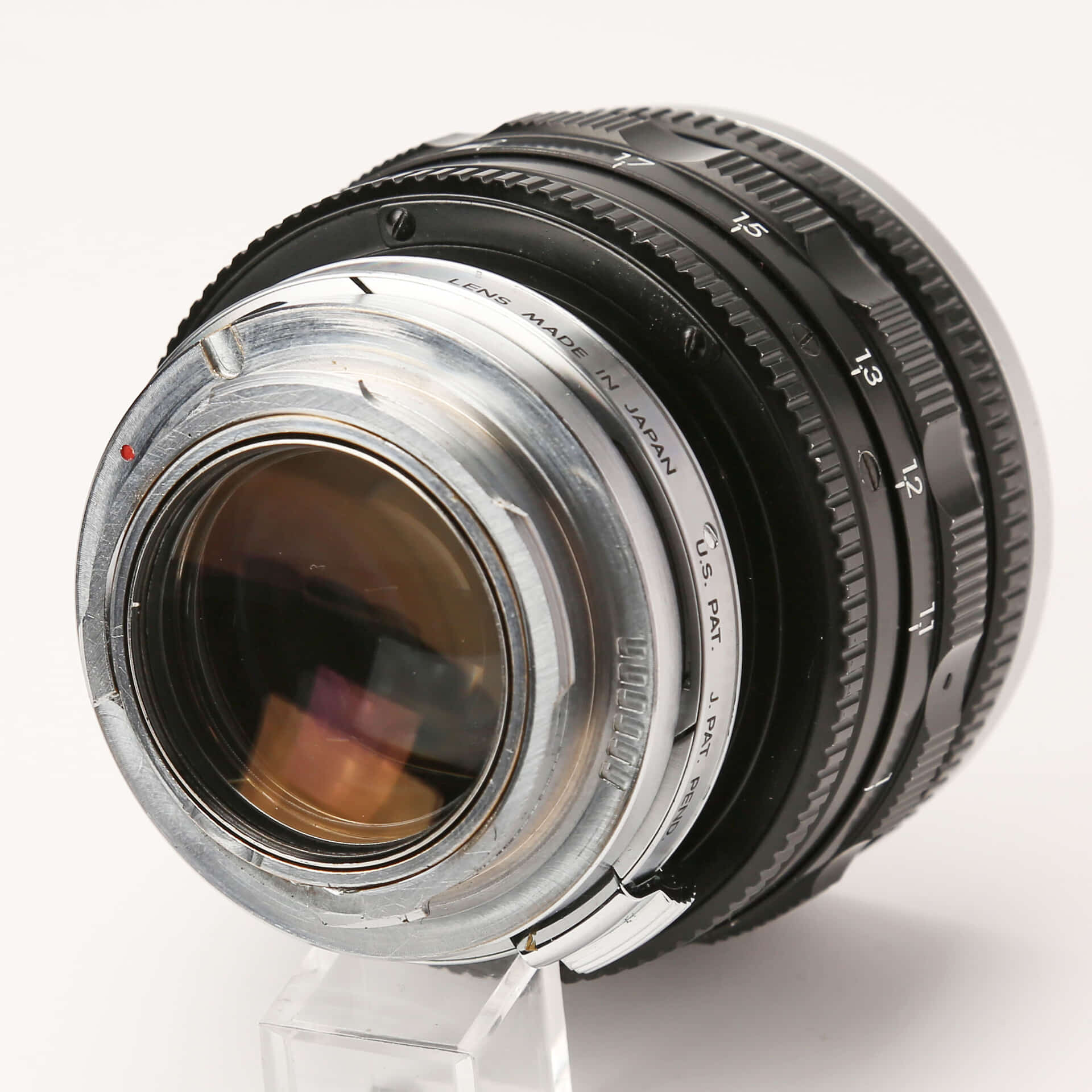 Nikkor 50mm f1.1 Nikon-S Amedeoアダプタ付き