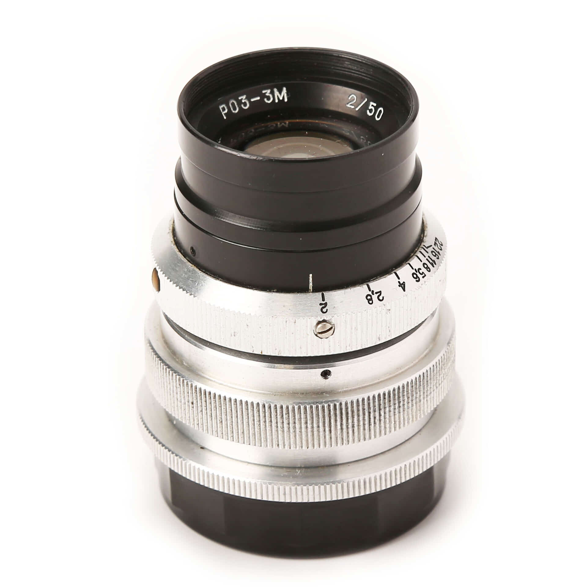 シネレンズ】PO3-3M 50mm F2 （Leica-Lマウント改造）-silversky